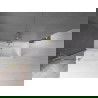 Mexen Velar paravan cadă 2-aripi culisant 110 x 150 cm, transparent, auriu cu aspect periat - 896-110-000-01-55