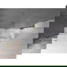Mexen Velar paravan cadă 2-aripi culisant 120 x 150 cm, transparent, auriu cu aspect periat - 896-120-000-01-55