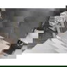 Mexen Velar paravan cadă 2-aripi culisant 140 x 150 cm, transparent, auriu cu aspect periat - 896-140-000-01-55