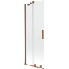 Mexen Velar paravan cadă 2-aripi culisant 75 x 150 cm, transparent, Roz-auriu - 896-075-000-01-60