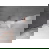 Mexen Velar paravan cadă 2-aripi culisant 75 x 150 cm, transparent, Roz-auriu - 896-075-000-01-60