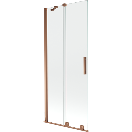 Mexen Velar paravan cadă 2-aripi culisant 80 x 150 cm, transparent, Roz-auriu - 896-080-000-01-60