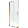 Mexen Velar paravan cadă 2-aripi culisant 80 x 150 cm, transparent, Roz-auriu - 896-080-000-01-60