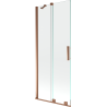 Mexen Velar paravan de baie cu 2 canaturi glisante 80 x 150 cm, transparent, aur roz - 896-080-000-01-60