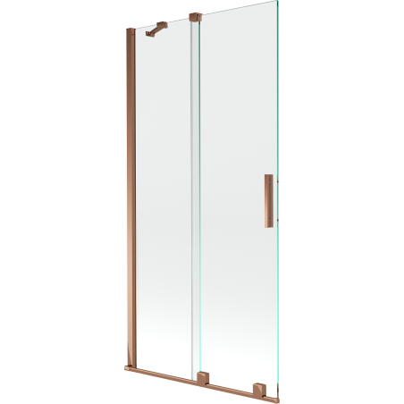 Mexen Velar paravan de duș cu 2 uși glisante 90 x 150 cm, transparent, aur roz - 896-090-000-01-60