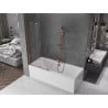 Mexen Velar paravan de duș cu 2 uși glisante 90 x 150 cm, transparent, aur roz - 896-090-000-01-60