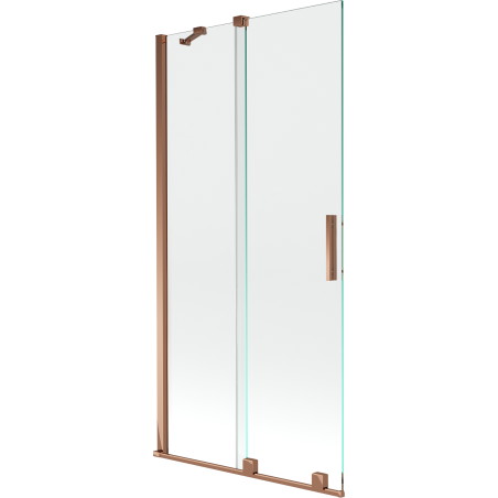 Mexen Velar paravan cadă 2-aripi culisant 95 x 150 cm, transparent, Roz-auriu - 896-095-000-01-60