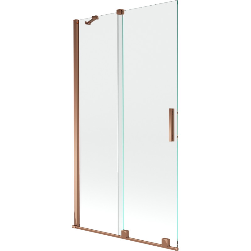 Mexen Velar paravan de cadă cu 2 aripi, glisant, 100 x 150 cm, transparent, aur roz - 896-100-000-01-60