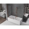 Mexen Velar paravan cadă 2-aripi culisant 100 x 150 cm, transparent, Roz-auriu - 896-100-000-01-60