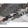 Mexen Velar 2-paneles, tolható fürdőkád paraván 130 x 150 cm, átlátszó, rózsaarany - 896-130-000-01-60