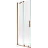 Paravan de cadă Mexen Velar cu 2 uși culisante 75 x 150 cm, transparent, cupru periat - 896-075-000-01-65
