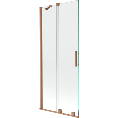 Mexen Velar paravan de baie cu 2 uși glisante 80 x 150 cm, transparent, cupru periat - 896-080-000-01-65