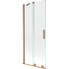 Mexen Velar paravan de baie cu 2 uși glisante 80 x 150 cm, transparent, cupru periat - 896-080-000-01-65