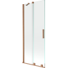 Mexen Velar 2-szárnyú toló kádparaván 85 x 150 cm, átlátszó, csiszolt réz - 896-085-000-01-65