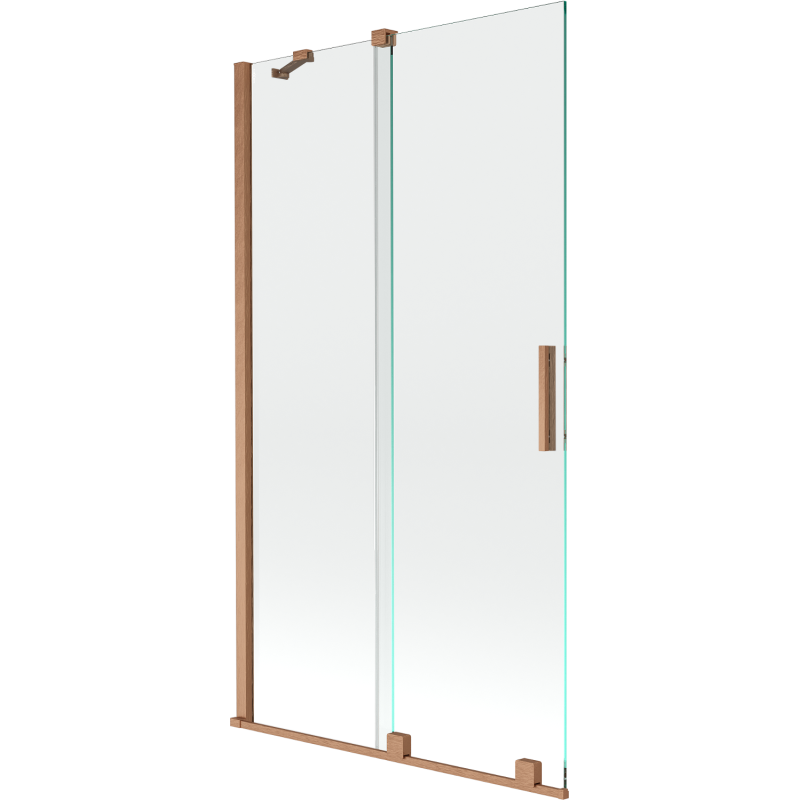 Mexen Velar paravan baie cu 2 canaturi glisante 100 x 150 cm, transparent, cupru periat - 896-100-000-01-65