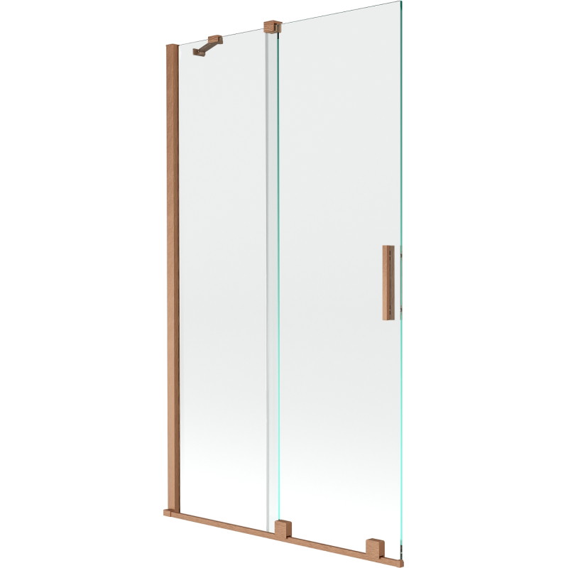 Mexen Velar paravan de baie cu 2 uși glisante 100 x 150 cm, transparent, cupru periat - 896-100-000-01-65