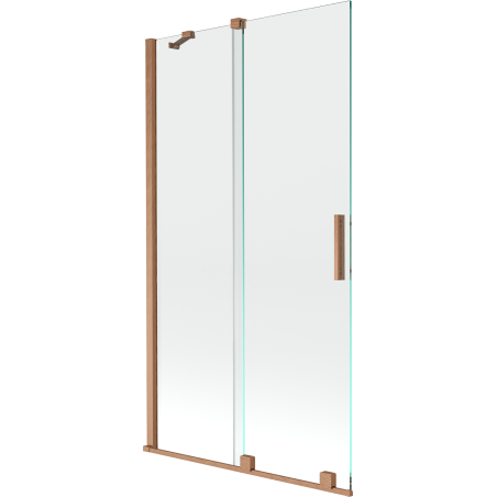 Mexen Velar paravan baie cu 2 canaturi glisante 100 x 150 cm, transparent, cupru periat - 896-100-000-01-65