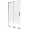 Mexen Velar paravan baie cu 2 canaturi glisante 100 x 150 cm, transparent, cupru periat - 896-100-000-01-65