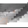 Mexen Velar paravan cadă 2-aripi culisant 130 x 150 cm, transparent, Cupru cu aspect periat - 896-130-000-01-65