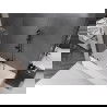 Mexen Velar paravan de duș cu 2 uși glisante 75 x 150 cm, transparent, gri armat periat - 896-075-000-01-66