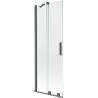 Mexen Velar paravan pentru cadă, cu 2 uși culisante, 70 x 150 cm, transparent, gri armă periat - 896-070-000-01-66