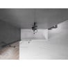 Mexen Velar paravan pentru cadă, cu 2 uși culisante, 70 x 150 cm, transparent, gri armă periat - 896-070-000-01-66