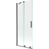 Mexen Velar paravan de cadă cu 2 aripi glisant 85 x 150 cm, transparent, gri gun periat - 896-085-000-01-66