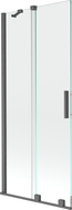 Mexen Velar paravan de cadă cu 2 aripi glisant 85 x 150 cm, transparent, gri gun periat - 896-085-000-01-66