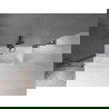 Mexen Velar paravan cadă 2-aripi culisant 90 x 150 cm, transparent, gun gray cu aspect periat - 896-090-000-01-66