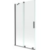 Mexen Velar paravan de baie cu 2 aripi culisant, 100 x 150 cm, transparent, gri armat periat - 896-100-000-01-66