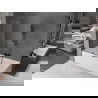 Mexen Velar paravan cadă 2-aripi culisant 100 x 150 cm, transparent, gun gray cu aspect periat - 896-100-000-01-66
