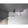 Mexen Velar paravan de baie cu 2 aripi glisant, 100 x 150 cm, transparent, gri armă periat - 896-100-000-01-66