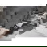 Mexen Velar paravan cadă 2-aripi culisant 110 x 150 cm, transparent, gun gray cu aspect periat - 896-110-000-01-66