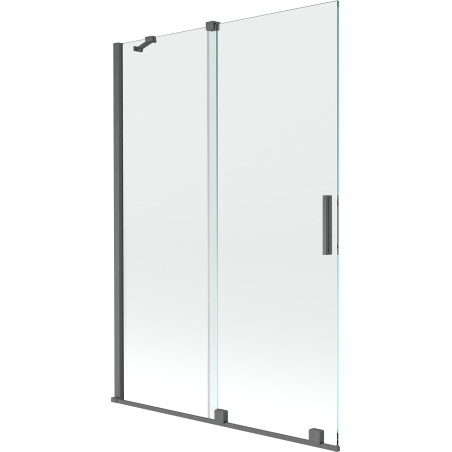 Mexen Velar paravan de baie din 2 aripi glisante 120 x 150 cm, transparent, gri pistol periat - 896-120-000-01-66