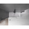 Mexen Velar paravan de cadă cu 2 uși glisante 120 x 150 cm, transparent, gri armat periat - 896-120-000-01-66