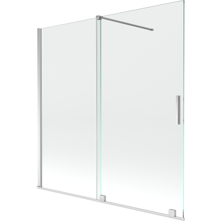 Mexen Velar paravan de duș cu 2 aripi glisante 160 x 150 cm, transparent, crom - 896-160-000-01-01