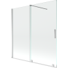 Mexen Velar paravan cadă 2-aripi culisant 160 x 150 cm, transparent, Crom - 896-160-000-01-01
