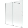 Mexen Velar paravan pentru cadă, cu 2 uși glisante, 150 x 150 cm, transparent, crom - 896-150-000-01-01
