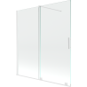 Mexen Velar paravan cadă de duș cu 2 uși glisante 150 x 150 cm, transparent, alb - 896-150-000-01-20