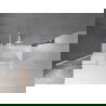 Mexen Velar paravan cadă 2-aripi culisant 150 x 150 cm, transparent, Albă - 896-150-000-01-20
