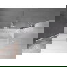 Mexen Velar paravan cadă 2-aripi culisant 180 x 150 cm, transparent, Albă - 896-180-000-01-20