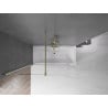 Mexen Velar paravan cadă 2-aripi culisant 150 x 150 cm, transparent, Auriu - 896-150-000-01-50