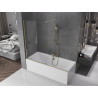 Mexen Velar paravan de cadă cu 2 aripi culisante 180 x 150 cm, transparent, auriu - 896-180-000-01-50