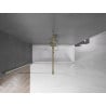 Mexen Velar paravan cadă 2-aripi culisant 180 x 150 cm, transparent, Auriu - 896-180-000-01-50