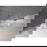 Mexen Velar paravan cadă 2-aripi culisant 150 x 150 cm, transparent, auriu cu aspect periat - 896-150-000-01-55