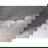 Mexen Velar paravan cadă 2-aripi culisant 160 x 150 cm, transparent, auriu cu aspect periat - 896-160-000-01-55