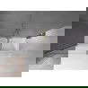 Mexen Velar paravan cadă 2-aripi culisant 180 x 150 cm, transparent, auriu cu aspect periat - 896-180-000-01-55