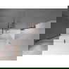 Mexen Velar paravan cadă 2-aripi culisant 160 x 150 cm, transparent, Roz-auriu - 896-160-000-01-60