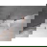 Mexen Velar paravan de baie cu 2 uși glisante 170 x 150 cm, transparent, aur roz - 896-170-000-01-60