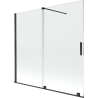 Mexen Velar paravan de duș cu 2 canaturi glisante 170 x 150 cm, transparent, negru - 896-170-000-01-70